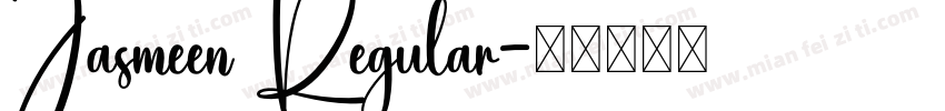 Jasmeen Regular字体转换